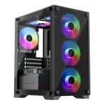 Boîtier PC Keep Out XC-201 Glass Micro-ATX ITX RGB Verre trempé
