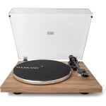 Tocadiscos Vulkkano TD10 Precisión RMS Phono/Linha Braço Ajustável Madeira