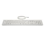 Tastatur HP 225 Full-Size Membran Layout DE inklusive Maus Weiß