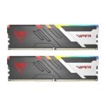Memória RAM Patriot Viper RGB PVVR532G640C32K 32GB 2x16GB DDR5 6400MHz Kit Dual-Channel Iluminação RGB