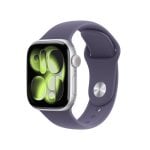 Apple Watch Series 11 GPS NFC 42mm OLED Argento Cinturino Viola S/M Resistente all’Acqua IP6X SpO2 Cardiofrequenzimetro