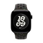 Cinturino Apple MGAF4ZM/A Nike Sport Band M/L Alluminio Fluoroelastomero Nero