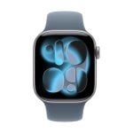 Armband Apple MFGF4ZM/A Sport Band M/L Blau Fluorelastomer kompatibel mit Apple Watch 38mm 40mm 41mm 42mm