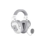 Auriculares Havit H2002YG sem fios e com cabo Bluetooth Gaming Microfone Branco e Cinzento