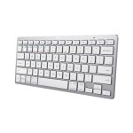 Clavier Trust 24651 compact sans fil Bluetooth switches ciseaux QWERTY US argent