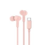 Écouteurs Belkin SoundForm filaires USB-C pour musique et quotidien, roses