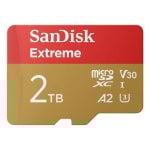 Scheda MicroSDXC Sandisk Extreme 2TB UHS-I 240MB/s 140MB/s U3 V30 A2