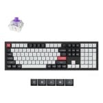 Teclado Keychron Q6 Hall Effect Magnético Layout US retroiluminado inalámbrico-alámbrico