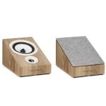 Enceintes Triangle 2 voies filaires 80W finition chêne pour installation polyvalente