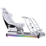 Siège gaming Thermaltake GR500 Snow Racing Simulator Cockpit Blanc RGB