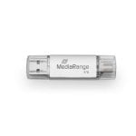 USB-Stick MediaRange MR941-1 1TB USB Type-A/Type-C 400MB/s Silber