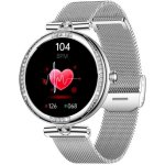 Montre Connectée Cool Monaco Bluetooth 50mm AMOLED Argent Deux Bracelets Appels Santé Femme