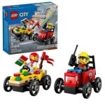 LEGO City Pizza Contre Camion de Pompiers 60458 70 pièces