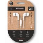 Auriculares Tech One Tech TEC1004 con cable Jack 3,5 mm intrauditivos con micrófono y controles blancos