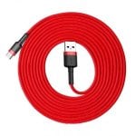 Cable para teléfono móvil Baseus CATKLF-U09 USB A a USB C 3 m negro rojo