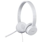 Auriculares Lenovo 110 con cable USB tipo A para oficina y call center gris nube