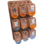 Espositore Tech One Tech EKO 400903 9 ganci con 27 caricabatterie e cavi GaN