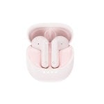 Auriculares Havit TW931 inalámbricos Bluetooth uso diario y llamadas micrófono táctil color rosa