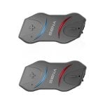 Auriculaires Arsenal 10r Duo sans fil Bluetooth pour moto avec radio FM Gris