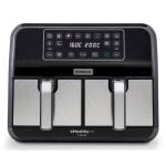 Fritadeira de Ar Kenwood HFM20.000MB 8L 1700W dupla com display e 8 programas