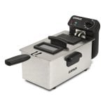 Friteuse traditionnelle G3Ferrari Pastella 3L 2000W acier inoxydable fenêtre
