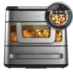 Airfryer Cecotec Cecofry Foodcourt 18000 Dubbele Mand Venster 18L 2700W Pizzasteen