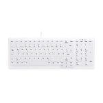 Teclado CHERRY AK-C7000 tijera médico QWERTZ alemán blanco resistente a agua
