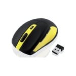Souris Ibox BEE2 PRO Sans Fil RF 1600DPI Noir Jaune Ergonomique Nano USB