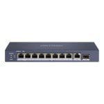 Switch de red Hikvision DS-3E0510HP-E 8 puertos Gigabit con PoE metálico