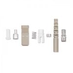 Conector de fibra óptica Qoltec 54433 SC Multimodo 200 unid Beige/Prata/Branco