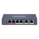 Netzwerk Switch Hikvision DS-3E1106HP-EI 6 Ports 10/100Mbps PoE+ Metall IP40