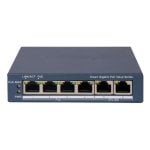 Switch Hikvision DS-3E1506P-EI/M Gigabit Gestionado 4 Puertos PoE 2 Uplink 45W Pared
