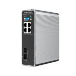 Switch industrial Ruijie Reyee 4x RJ45 Gigabit 2x SFP PoE+ gestión remota protección IP40
