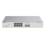 Switch Ruijie Reyee 8 Puertos Multigigabit PoE+ 2x SFP+ 10Gbps Cloud Layer2