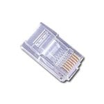 Conector Modular Cablexpert PLUG3UP6 Transparente Oro Cat5 Paquete 100 unidades