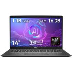 Portátil MSI Modern A14 AI F2HMG-010XES 14" AMD Ryzen 7 PRO 250 16GB 1TB SSD Radeon 780M FreeDOS