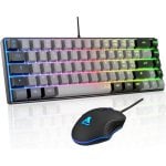 Teclado y ratón gaming The G-Lab Combo Hydrogen compacto 65% QWERTY RGB PC y consolas