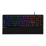 Teclado The G-Lab Keyz Carbon Evolution mecanico AZERTY frances con reposamunecas y RGB