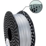 Filament PLA AzureFilm FL171-9007 Gris/Argenté 1,75 mm Finition soie Brillant