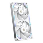 Ventilador suplementario NZXT F280X 280 mm 2400 RPM RGB blanco 2x140 mm