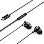 Écouteurs Vention Echo Lite filaires USB-C In-Ear avec micro noirs