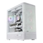Caja Abysm Danube Sava H500 II Air ATX Blanca 4 Ventiladores ARGB Cristal Templado