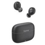 Auriculaires Hama Freedom Buddy II sans fil Bluetooth TWS Basses Boost pour appels/musique, contrôle tactile, suppression de bruit passive, noirs