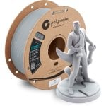 Filament PLA technique Polymaker HT-PLA-GF Gris Argent 1,75 mm Résistance thermique élevée