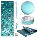 Kit Pilates y Yoga FITFIU Fitness KITWELL-600 Azul 6 accesorios portátiles