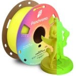 Filamento PLA Polymaker Panchroma Luminous Amarelo 1,75 mm Brilha no Escuro
