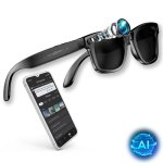 Owlotech Lens AI Gafas Inteligentes Cristal Tintado 32MP Llamadas, Música, Captura Imágenes y Vídeo, Traducción en Tiempo Real Negro