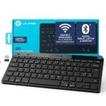 Teclado Jlab mini inalámbrico español Bluetooth con teclas multimedia y dongle USB