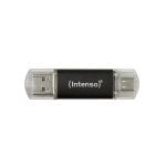 Unidad flash USB Intenso Twist Line 128 GB USB-A USB-C 70 MB/s antracita