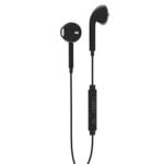 Auriculares ELBE AU-N15-MIC con cable Jack 3.5 mm, control de llamadas y micrófono cableado, negros